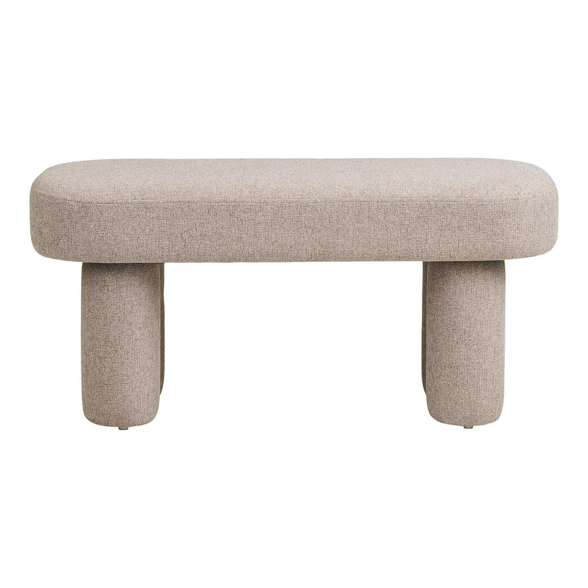 Sitzbank Weston mit Stahlrahmen 95cm - Sandbraun-Bänke-House Nordic-le canapé