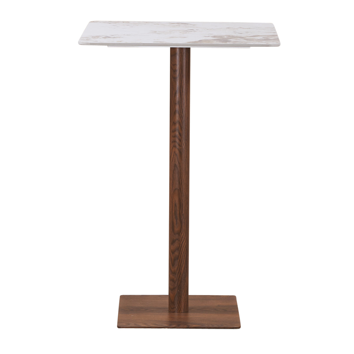 Quadratischer Bistro Bartisch Keramik Marmor