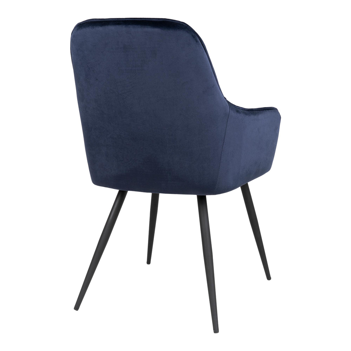 Esszimmerstuhl Harbo aus Samt - Blau