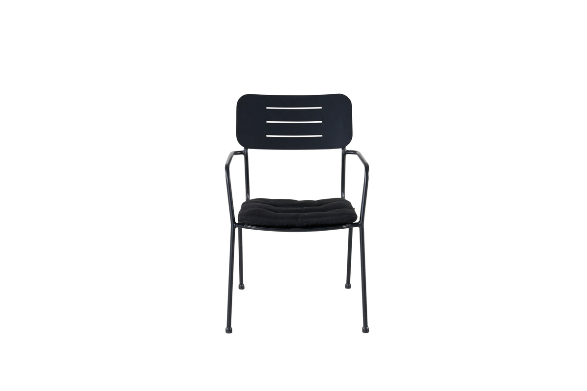 Esszimmerstuhl Nicke 2er-Set 62cm aus Stahl - Schwarz - Venture Home - le canapé
