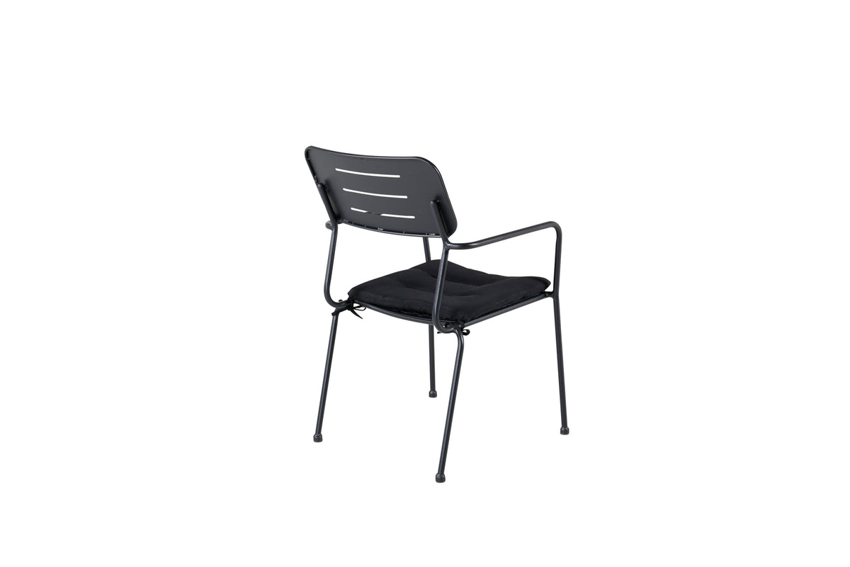 Esszimmerstuhl Nicke 2er-Set 62cm aus Stahl - Schwarz - Venture Home - le canapé