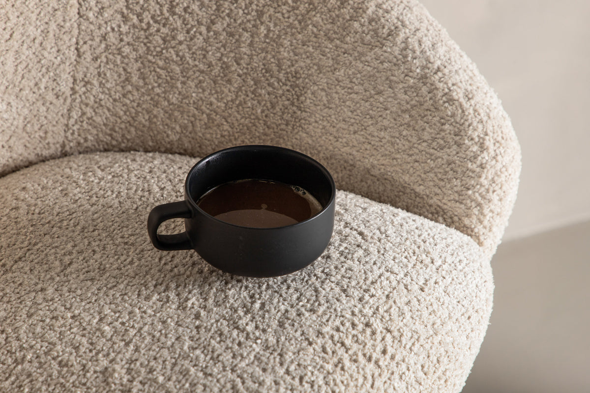 2er-Set Barhocker Samt mit Fußstütze - Weiß - Venture Home - le canapé