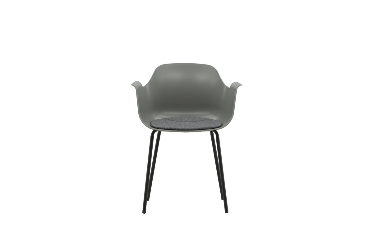 2er-Set Esszimmerstühle Comfort mit Armlehnen - Grau - Venture Home - le canapé