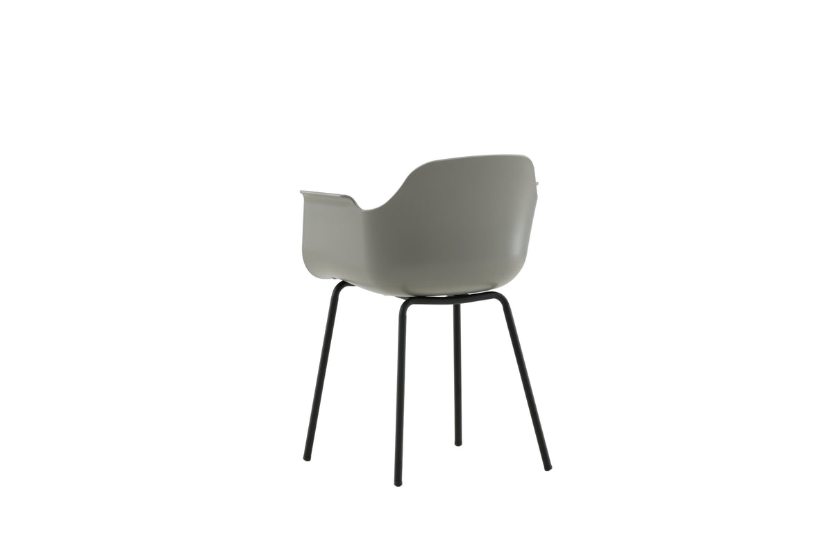 2er-Set Esszimmerstühle Comfort mit Armlehnen - Grau - Venture Home - le canapé