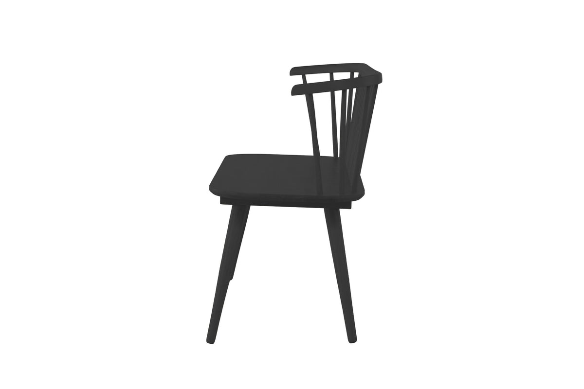 Sitzbank Bobby aus Massivholz - Schwarz - Venture Home - le canapé