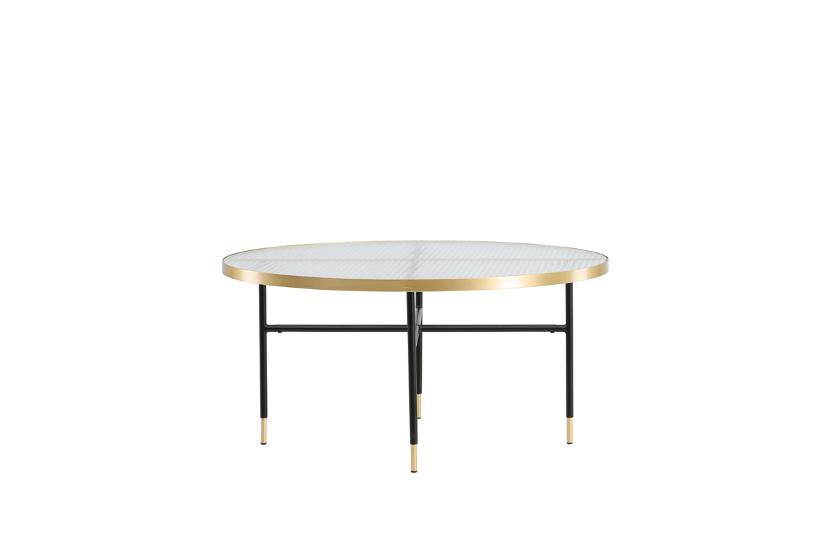 Couchtisch Bubbles Ø98cm aus Glas - Gold - Venture Home - le canapé
