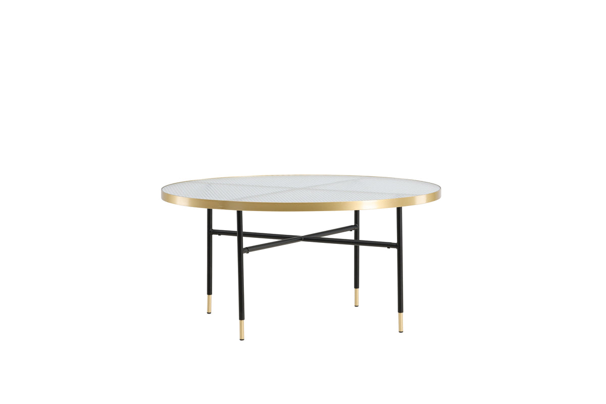 Couchtisch Bubbles Ø98cm aus Glas - Gold - Venture Home - le canapé