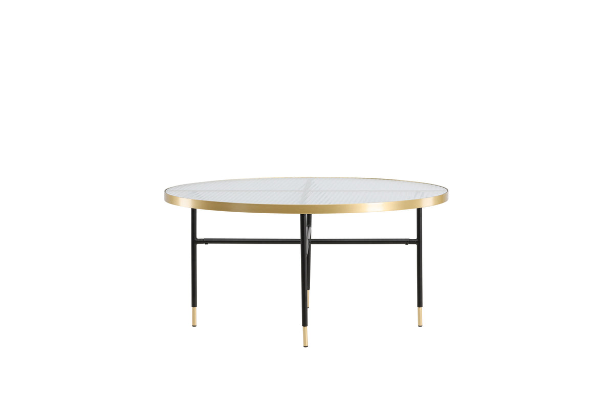 Couchtisch Bubbles Ø98cm aus Glas - Gold - Venture Home - le canapé