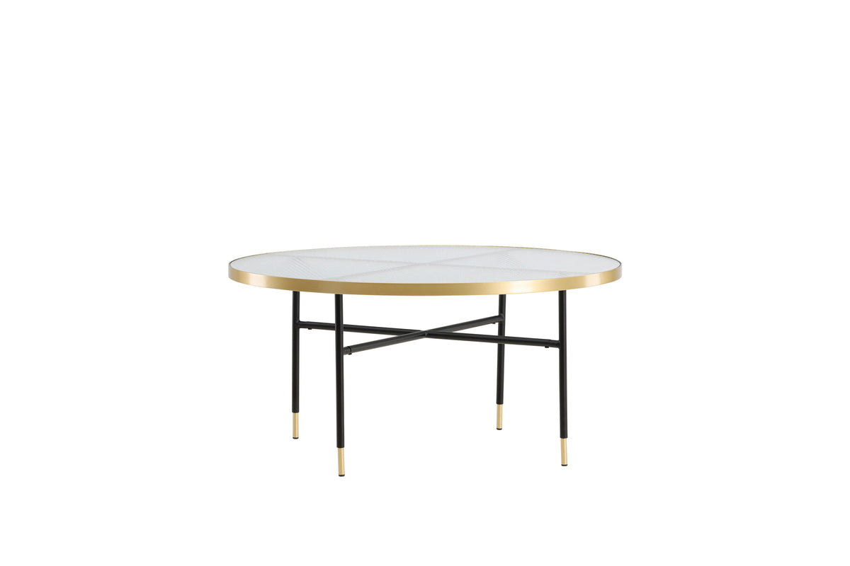 Couchtisch Bubbles Ø98cm aus Glas - Gold - Venture Home - le canapé