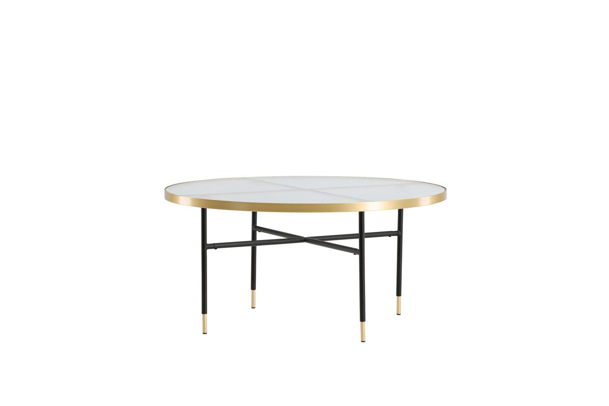 Couchtisch Bubbles Ø98cm aus Glas - Gold - Venture Home - le canapé