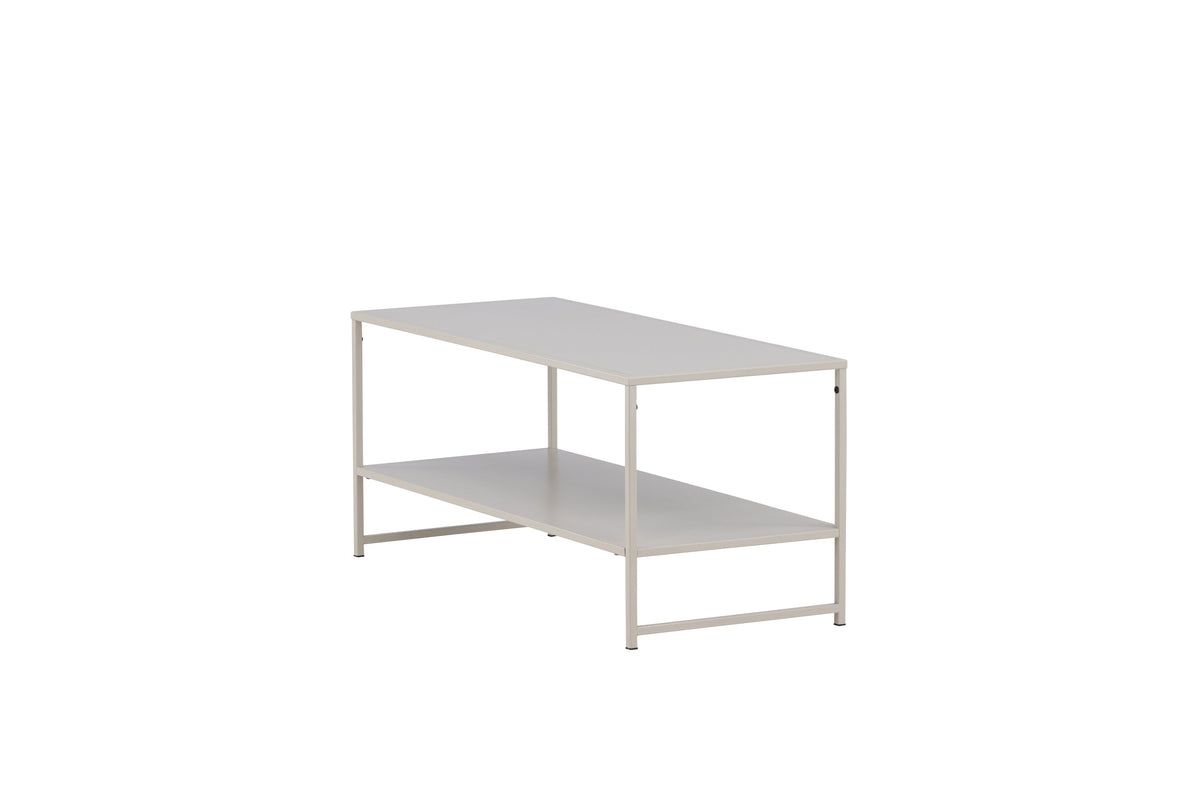 Couchtisch Staal 102cm aus Metall mit Ablage - Beige - Venture Home - le canapé