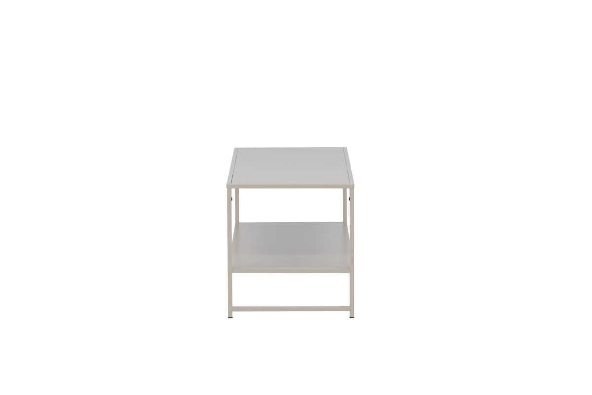 Couchtisch Staal 102cm aus Metall mit Ablage - Beige - Venture Home - le canapé