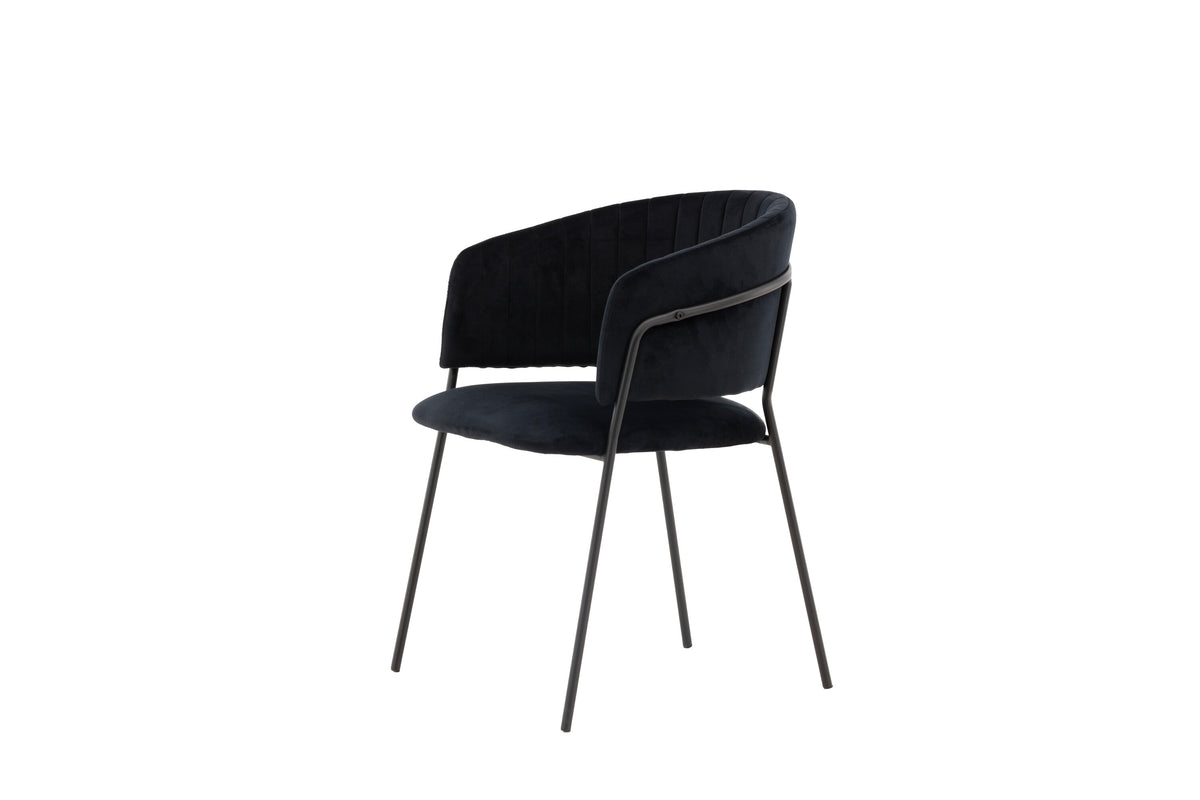 2er-Set Esszimmerstühle Selma - Schwarz - Venture Home - le canapé