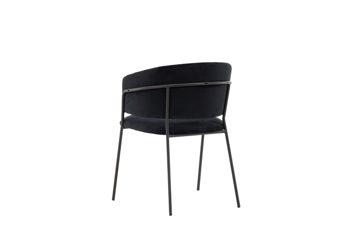 2er-Set Esszimmerstühle Selma - Schwarz - Venture Home - le canapé