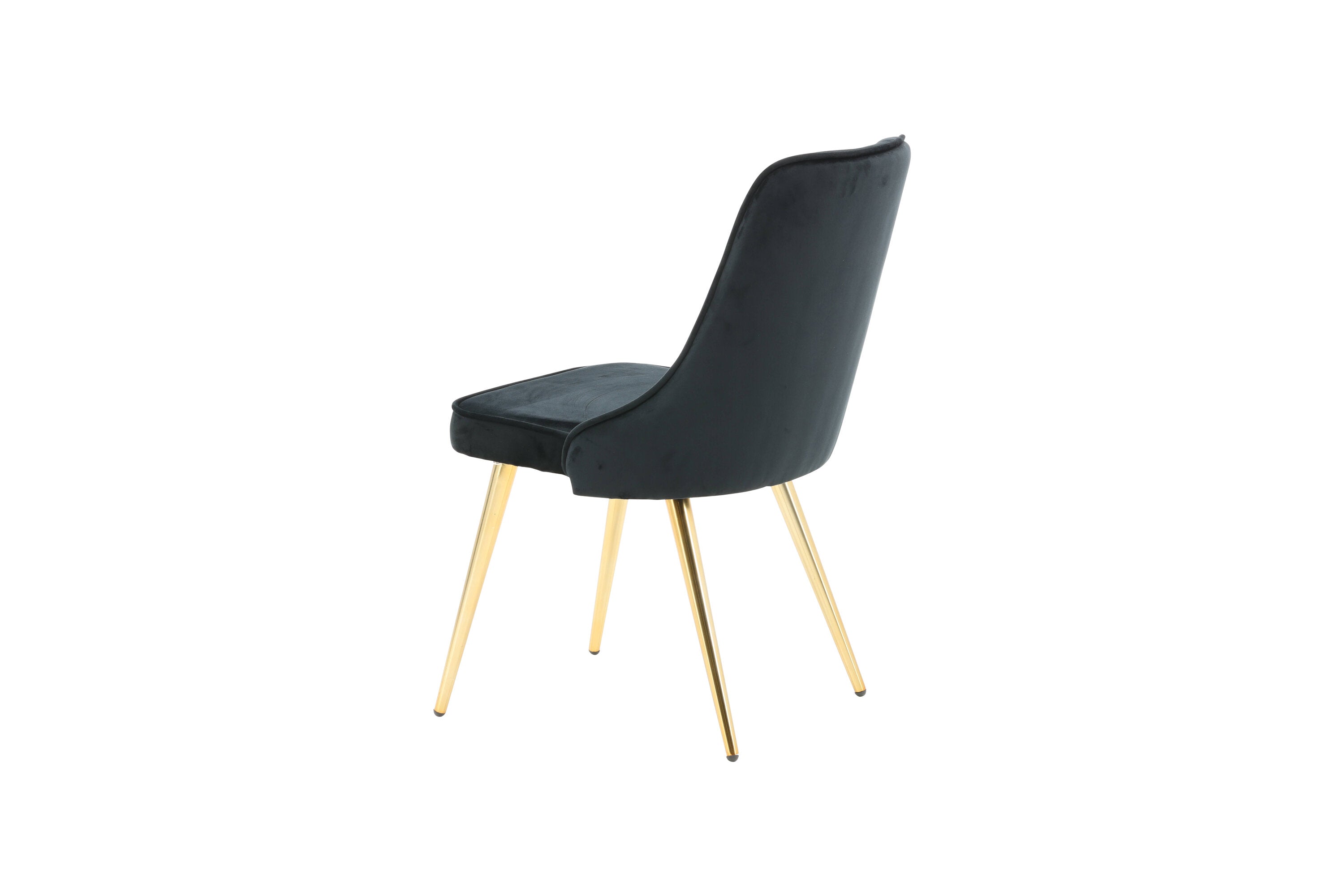 2er-Set Esszimmerstühle Samt Deluxe - Schwarz - Venture Home - le canapé