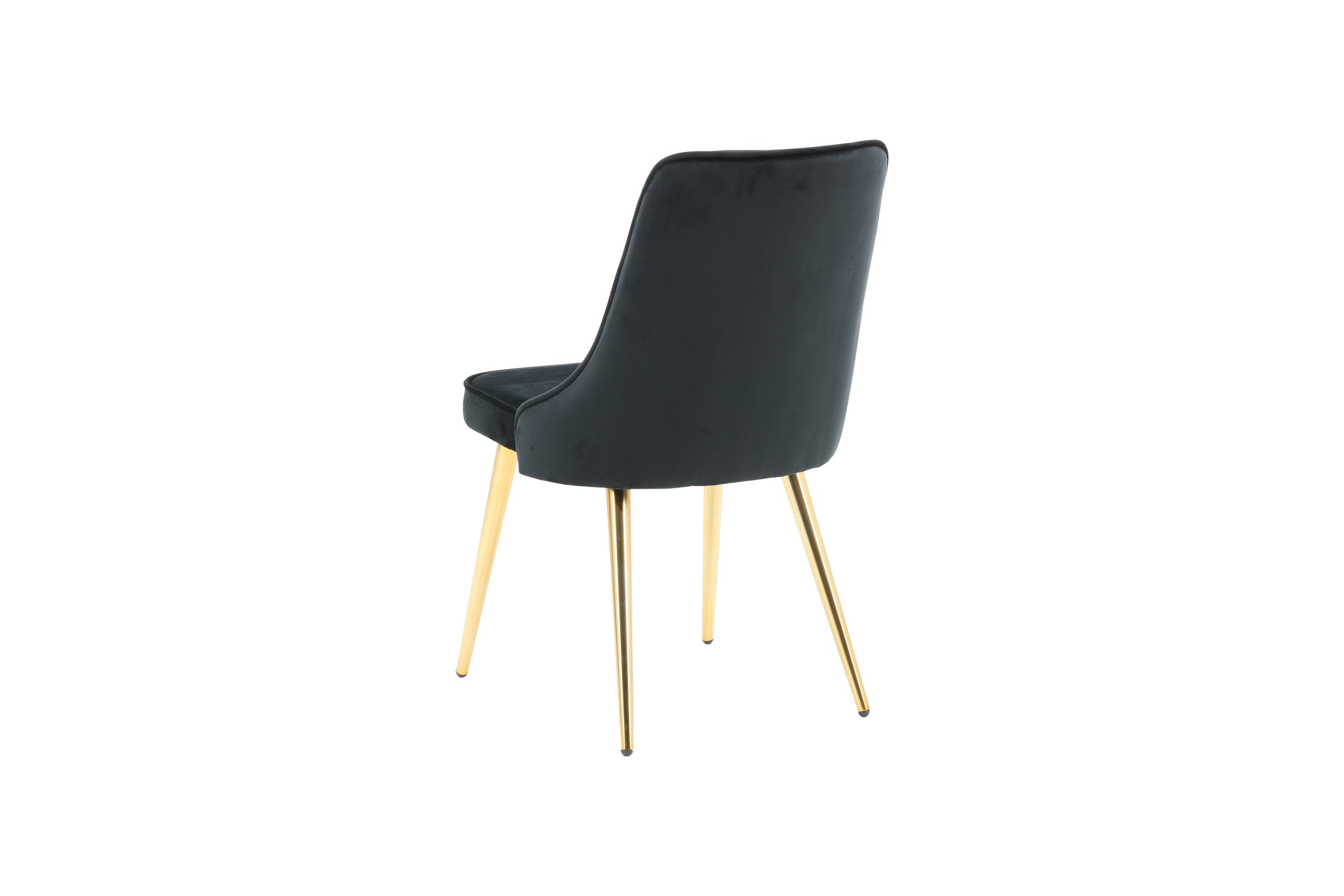 2er-Set Esszimmerstühle Samt Deluxe - Schwarz - Venture Home - le canapé