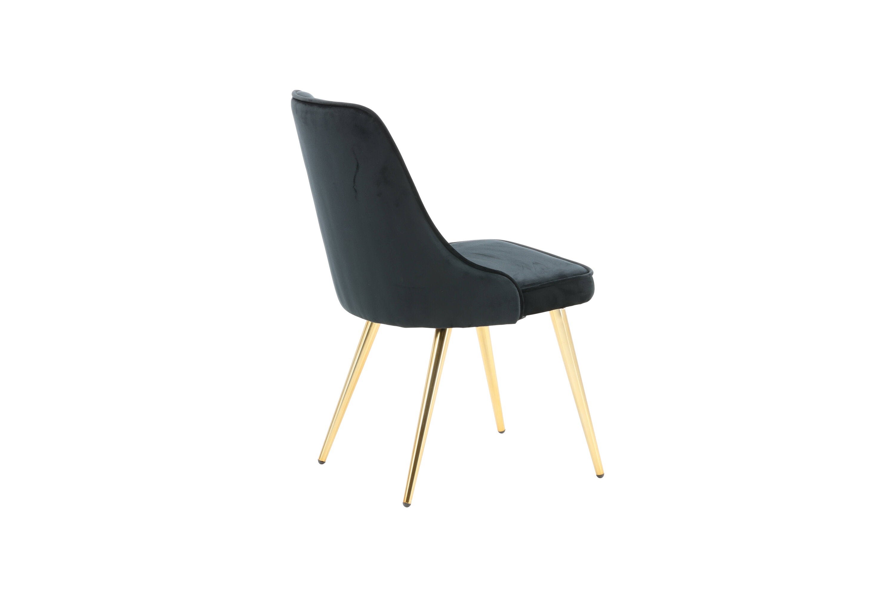 2er-Set Esszimmerstühle Samt Deluxe - Schwarz - Venture Home - le canapé