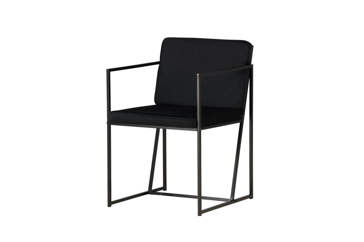 2er-Set Esszimmerstühle Richmond - Schwarz - Venture Home - le canapé