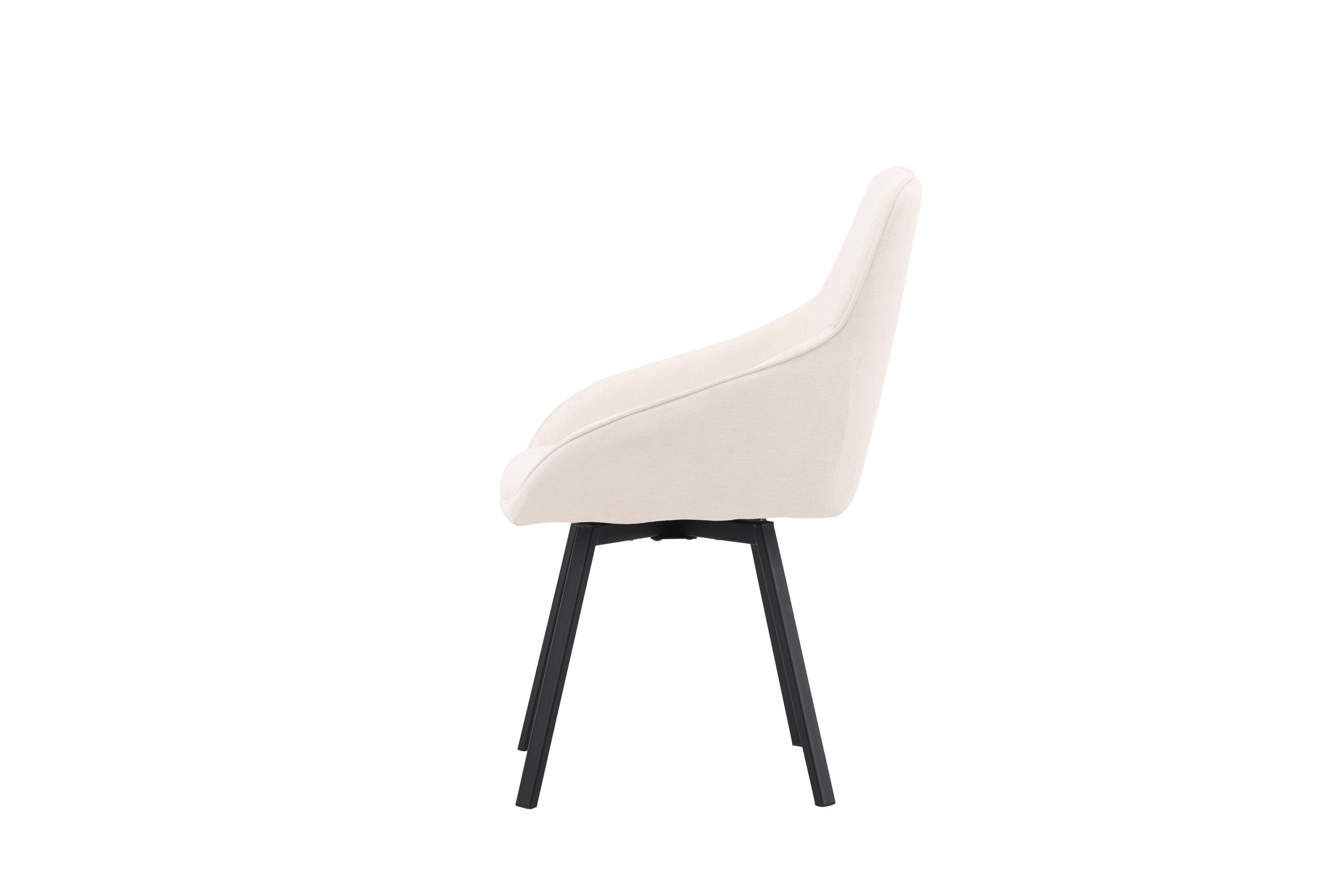 2er-Set Esszimmerstühle Rosie drehbar - Beige - Venture Home - le canapé
