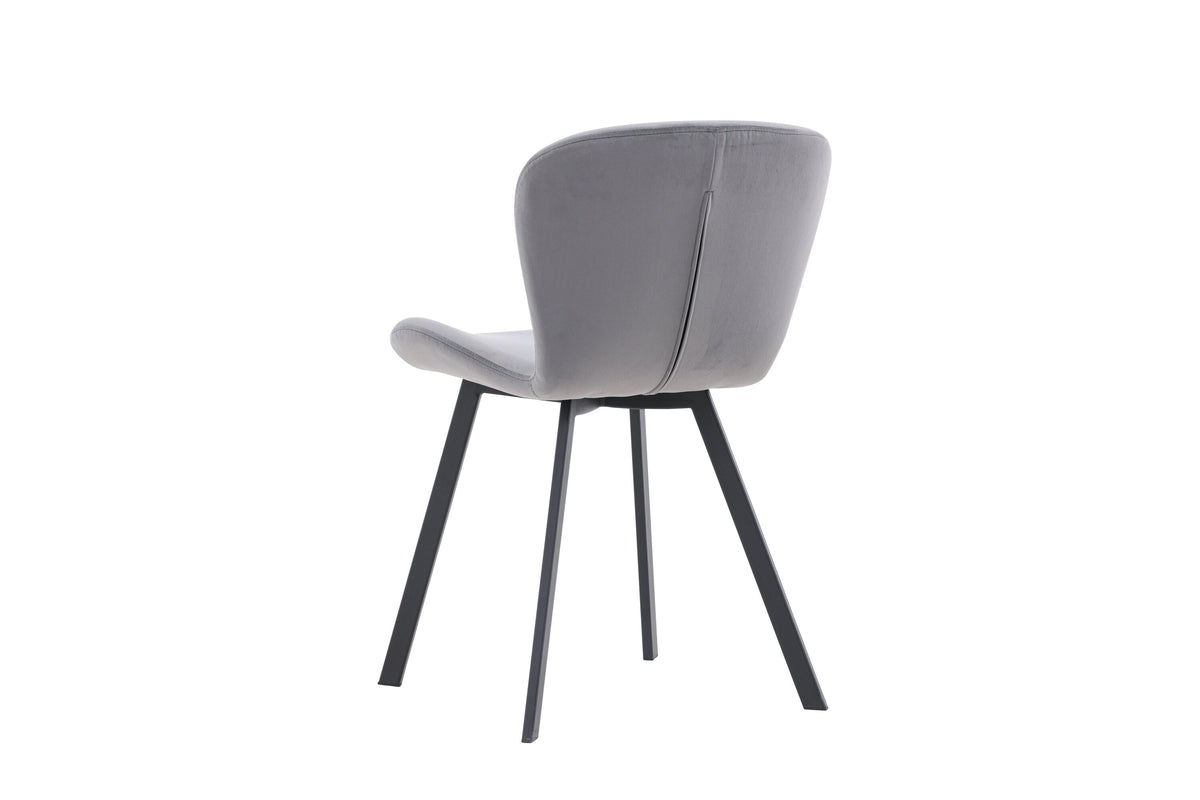 2er-Set Esszimmerstühle Lilja - Grau - Venture Home - le canapé