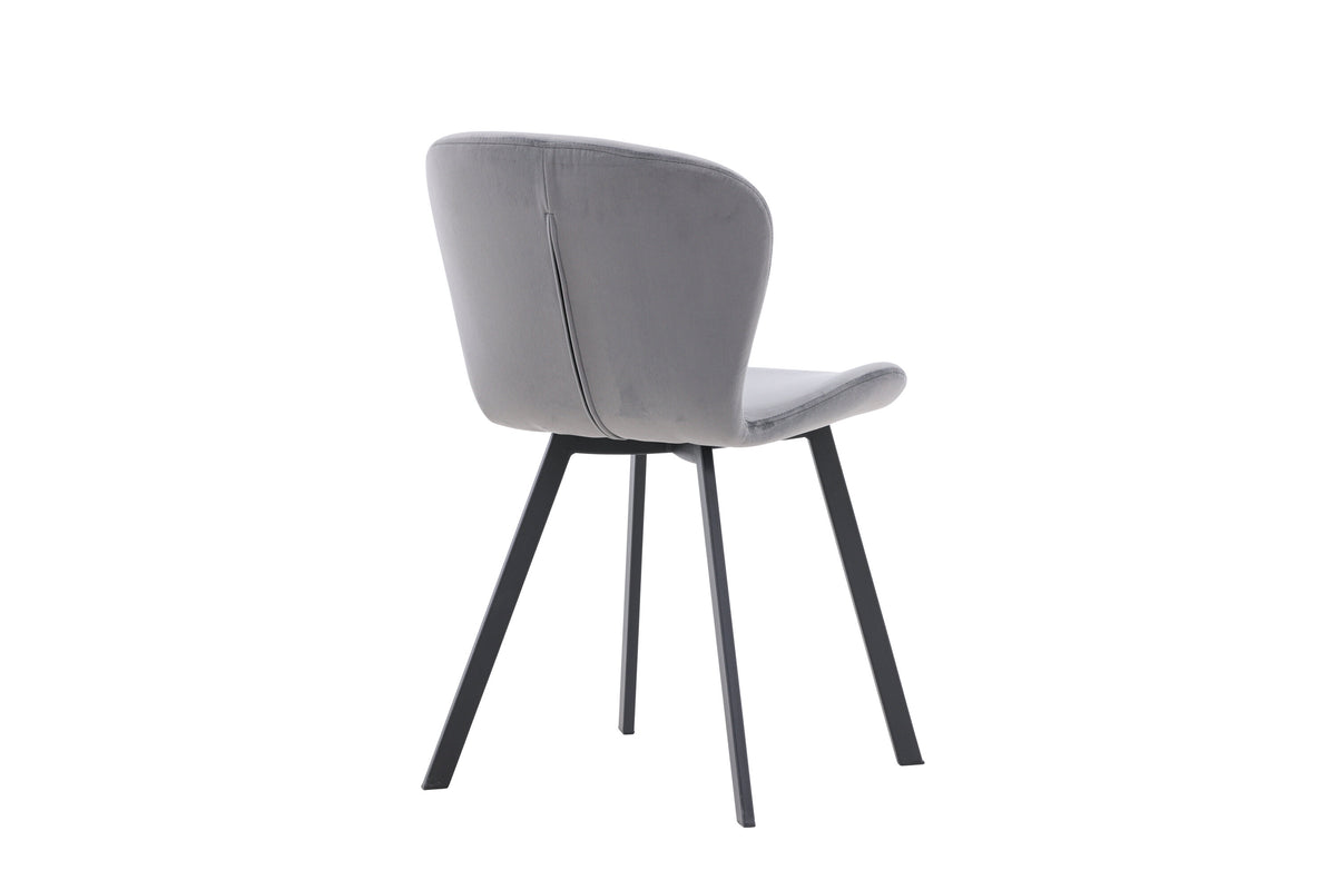 2er-Set Esszimmerstühle Lilja - Grau - Venture Home - le canapé