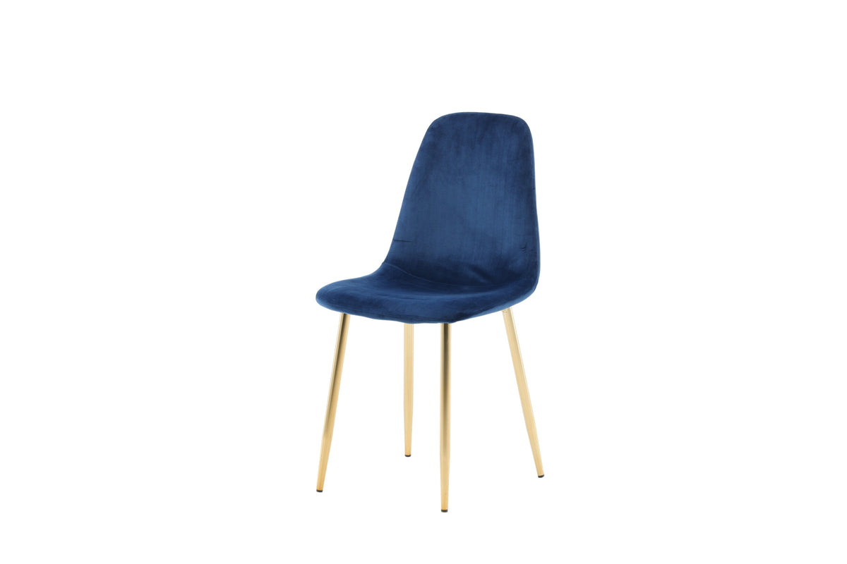 2er-Set Esszimmerstühle Polar - Blau - Venture Home - le canapé