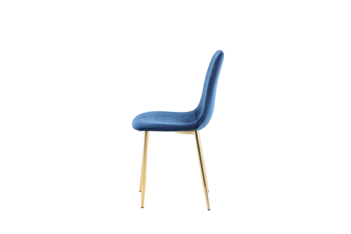 2er-Set Esszimmerstühle Polar - Blau - Venture Home - le canapé