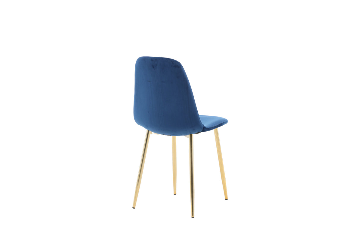 2er-Set Esszimmerstühle Polar - Blau - Venture Home - le canapé