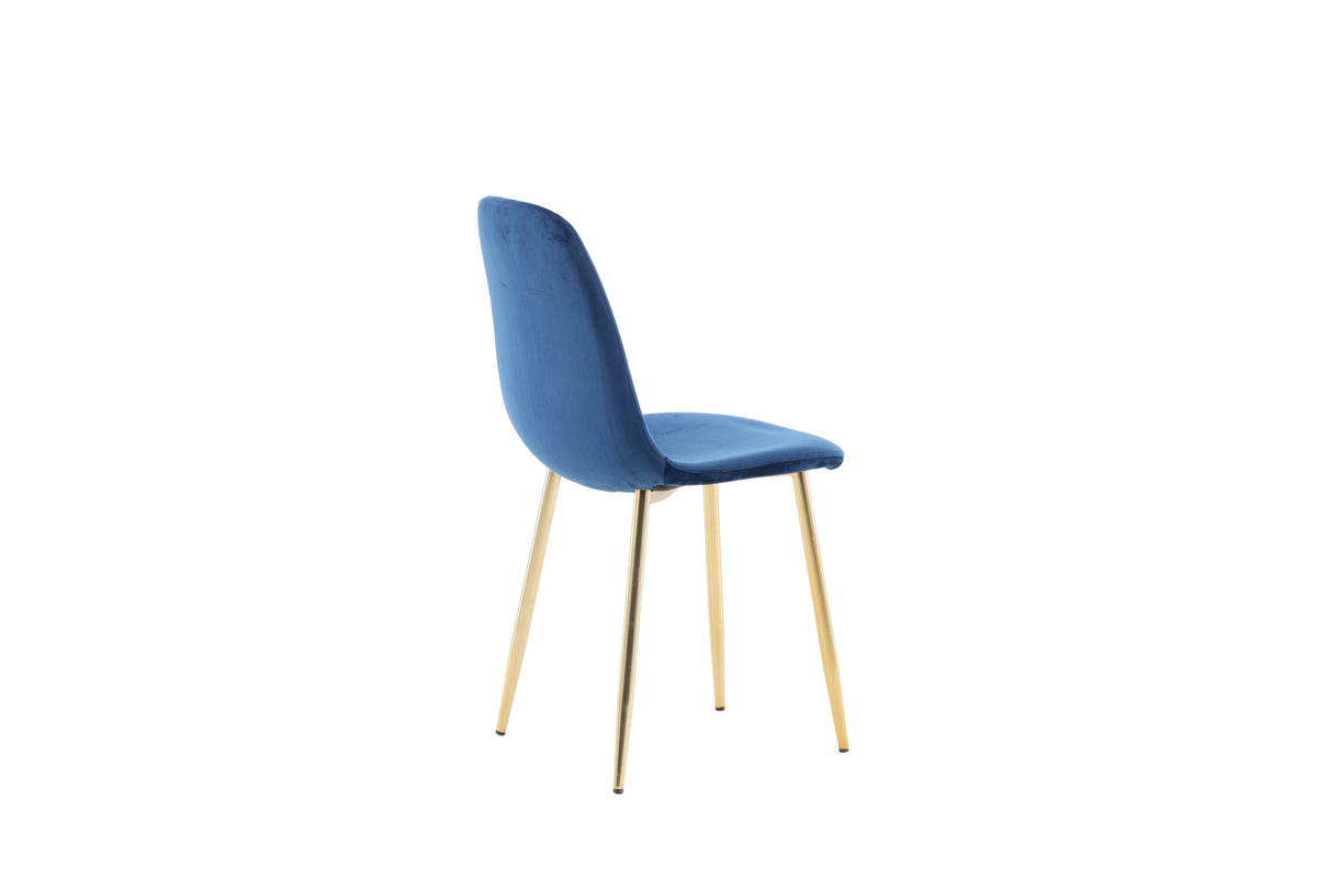 2er-Set Esszimmerstühle Polar - Blau - Venture Home - le canapé
