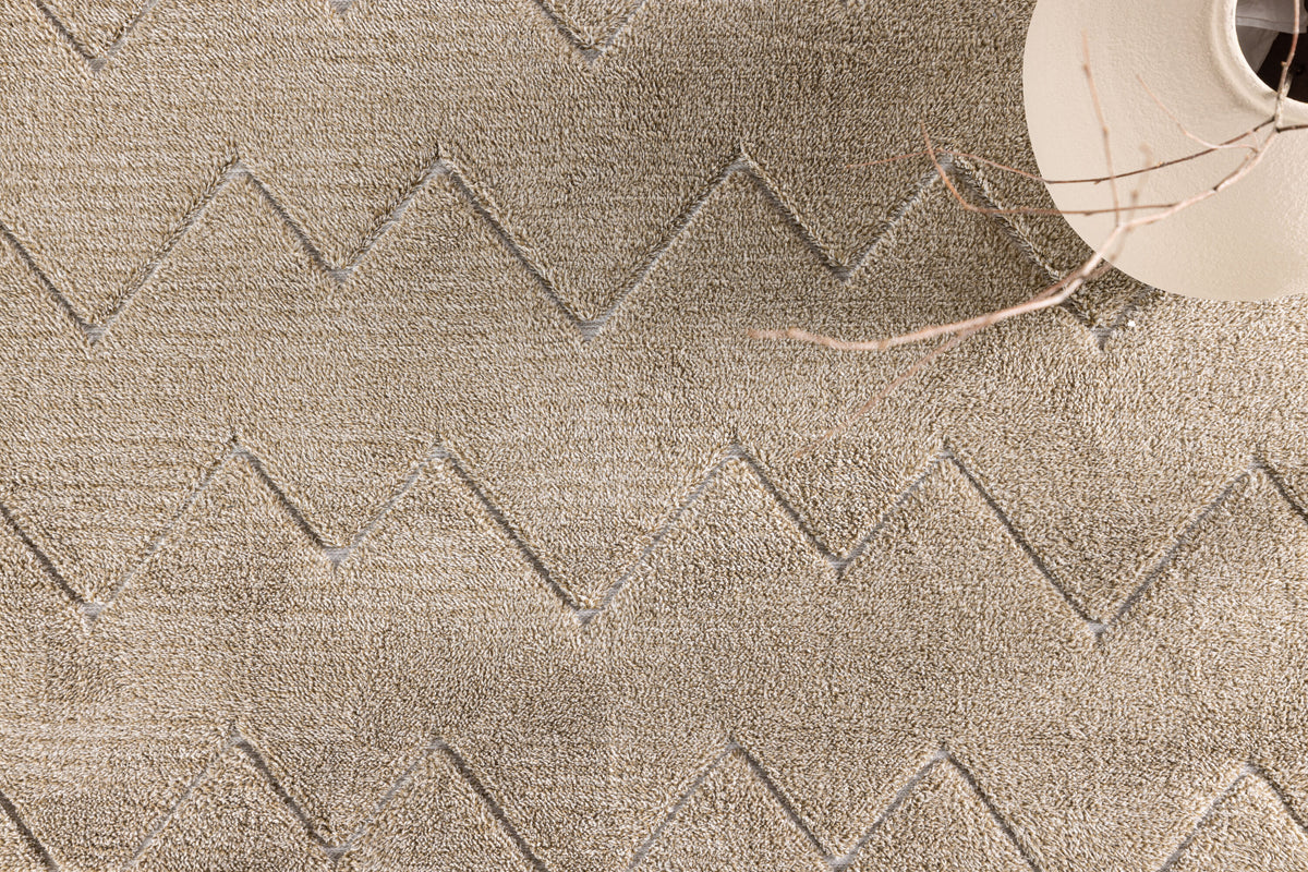 Teppich Fia mit Zickzack-Muster - Braun - Venture Home - le canapé