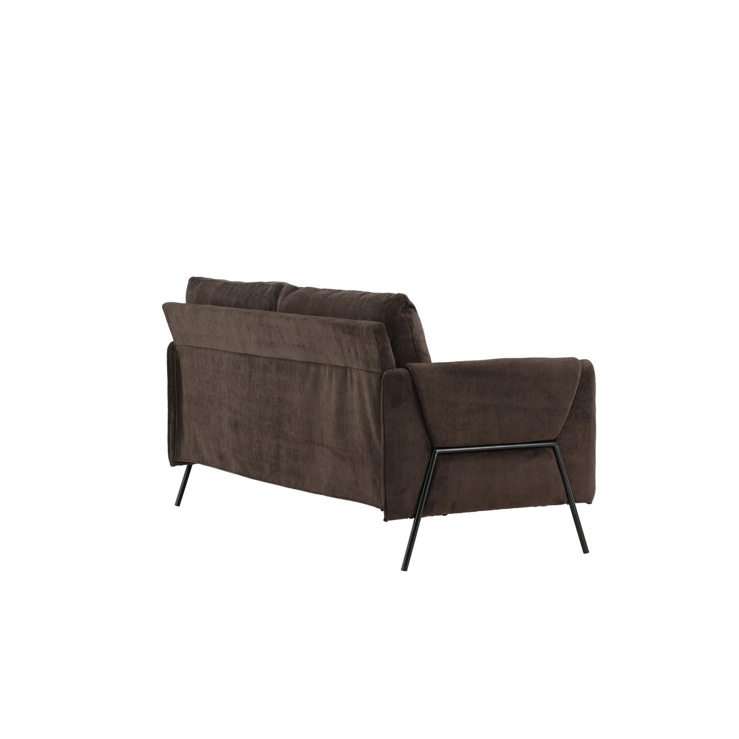 2-Sitzer Sofa Indigo - Dunkelbraun-2-Sitzer Sofa-Venture Home-le canapé