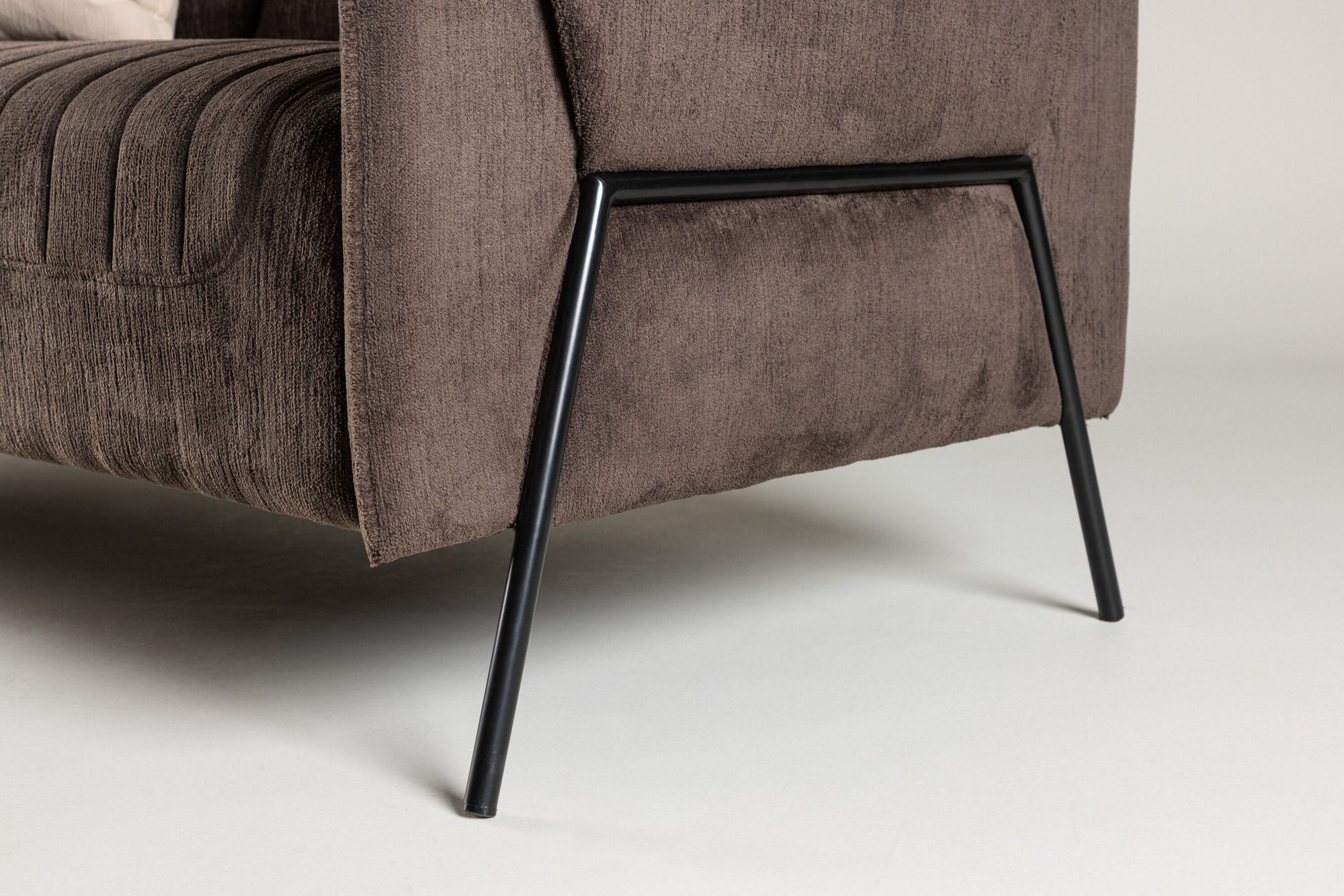 2-Sitzer Sofa Indigo - Dunkelbraun-2-Sitzer Sofas-Venture Home-le canapé