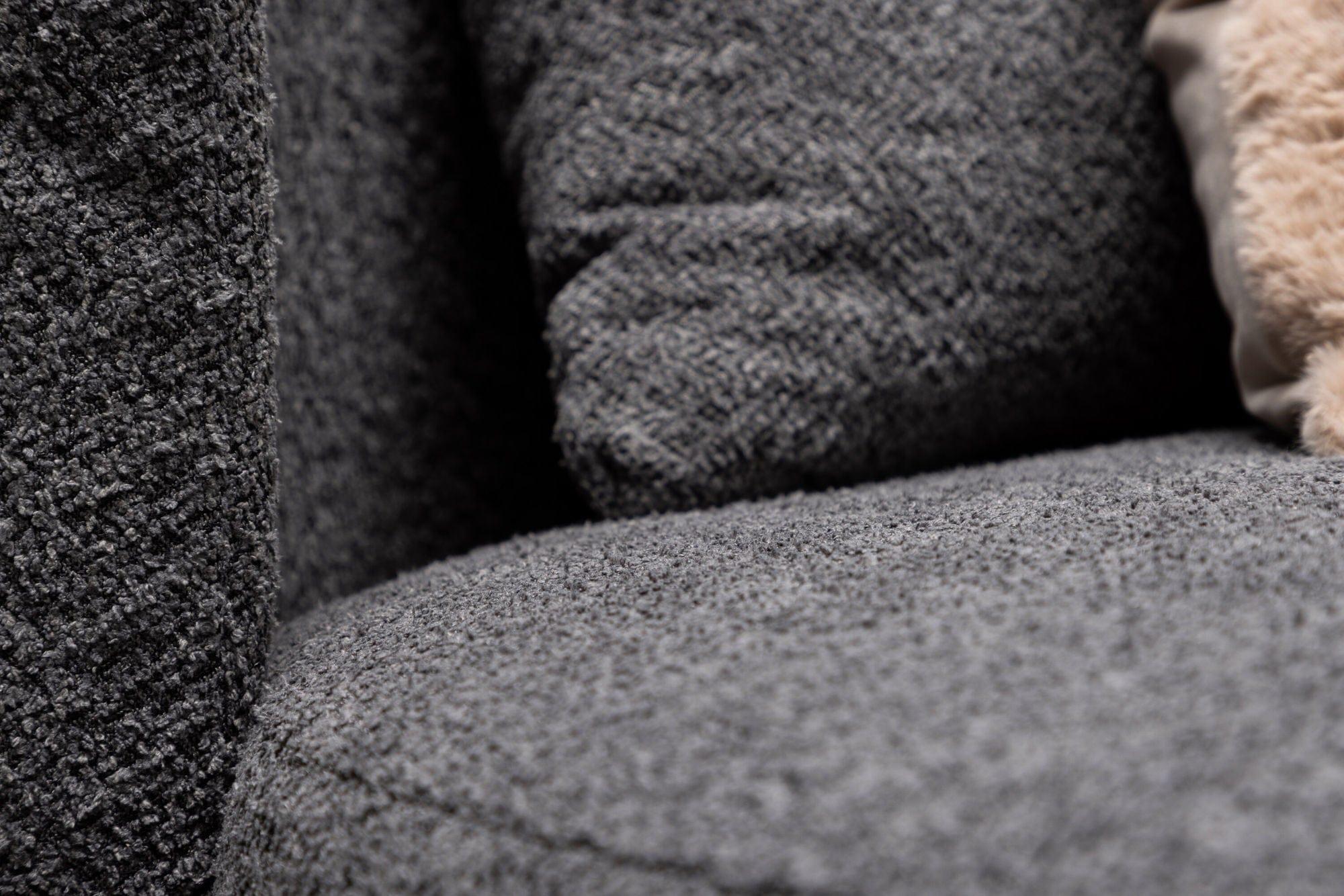 2-Sitzer Sofa Kelso 120cm aus Fleece - Grau-2-Sitzer Sofa-Venture Home-le canapé