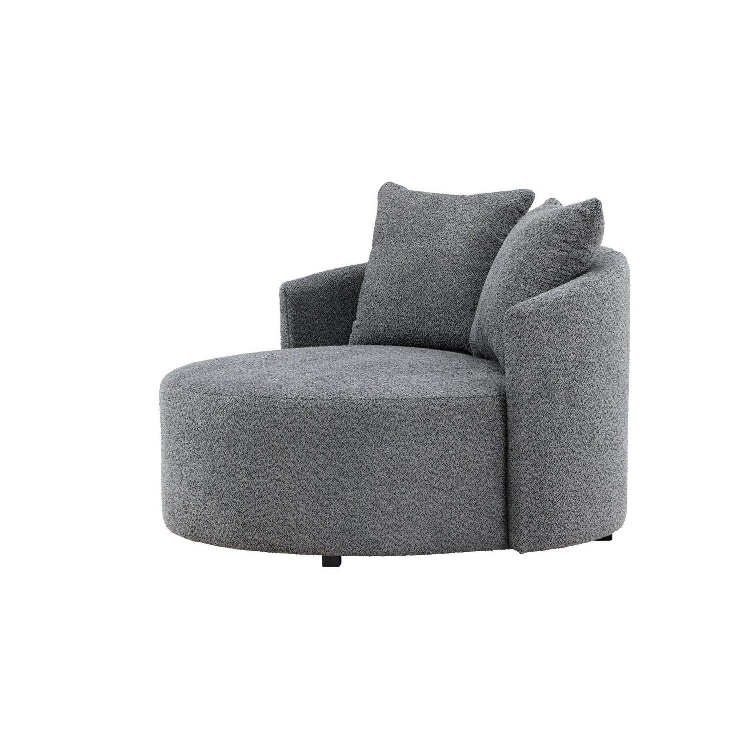 2-Sitzer Sofa Kelso 120cm aus Fleece - Grau-2-Sitzer Sofas-Venture Home-le canapé