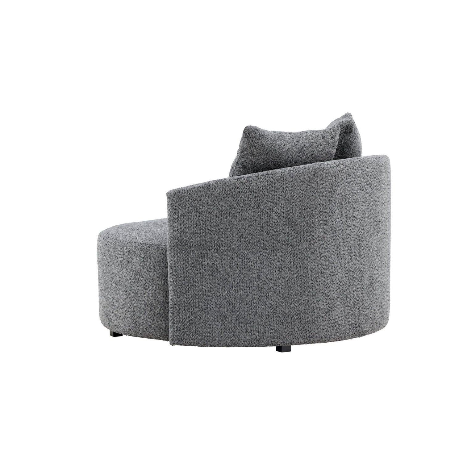 2-Sitzer Sofa Kelso 120cm aus Fleece - Grau-2-Sitzer Sofas-Venture Home-le canapé