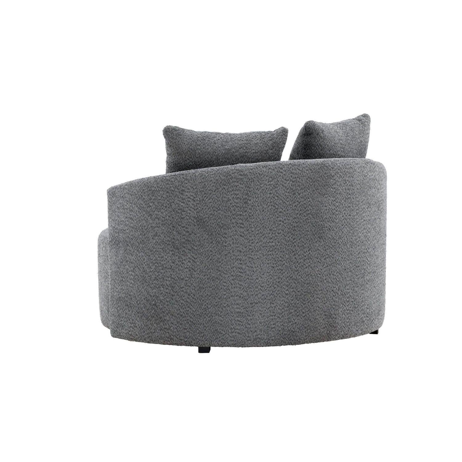 2-Sitzer Sofa Kelso 120cm aus Fleece - Grau-2-Sitzer Sofas-Venture Home-le canapé