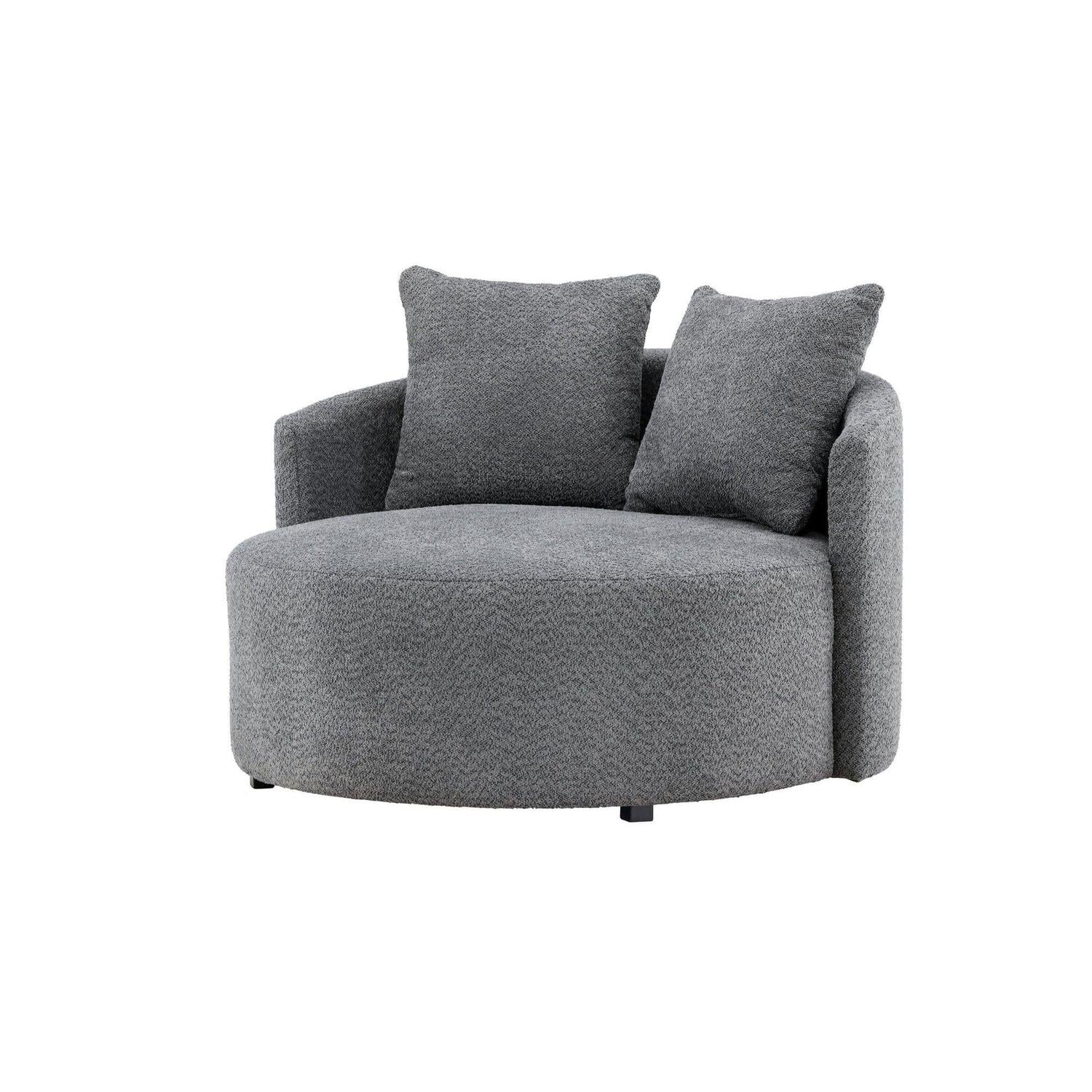 2-Sitzer Sofa Kelso 120cm aus Fleece - Grau-2-Sitzer Sofas-Venture Home-le canapé