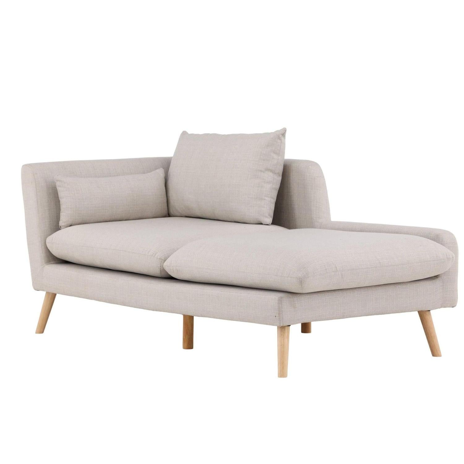 2-Sitzer Sofa Tacoma aus Leinen - Beige-2-Sitzer Sofa-Venture Home-le canapé
