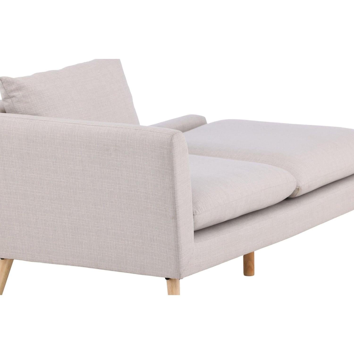 2-Sitzer Sofa Tacoma aus Leinen - Beige-2-Sitzer Sofa-Venture Home-le canapé