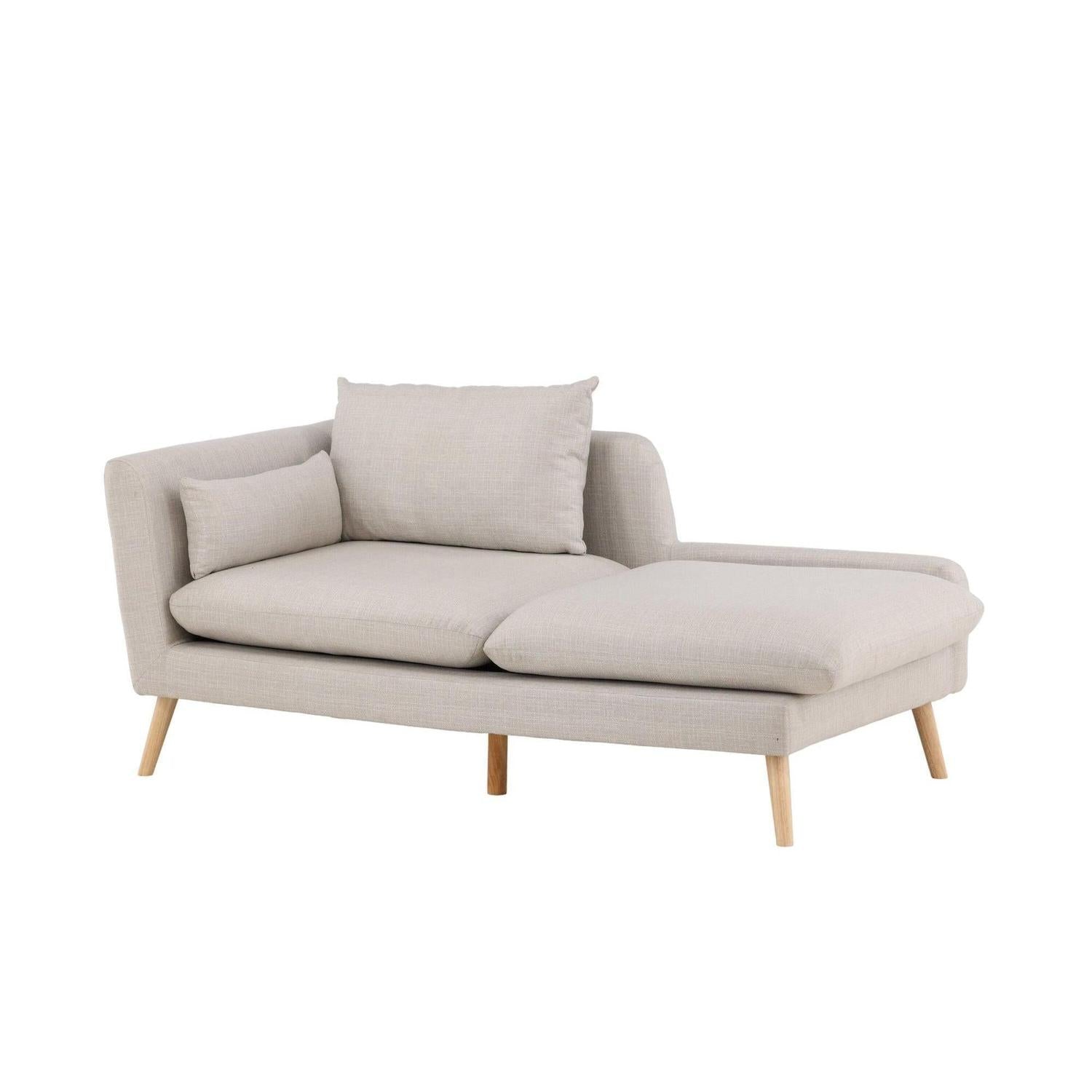2-Sitzer Sofa Tacoma aus Leinen - Beige-2-Sitzer Sofa-Venture Home-le canapé