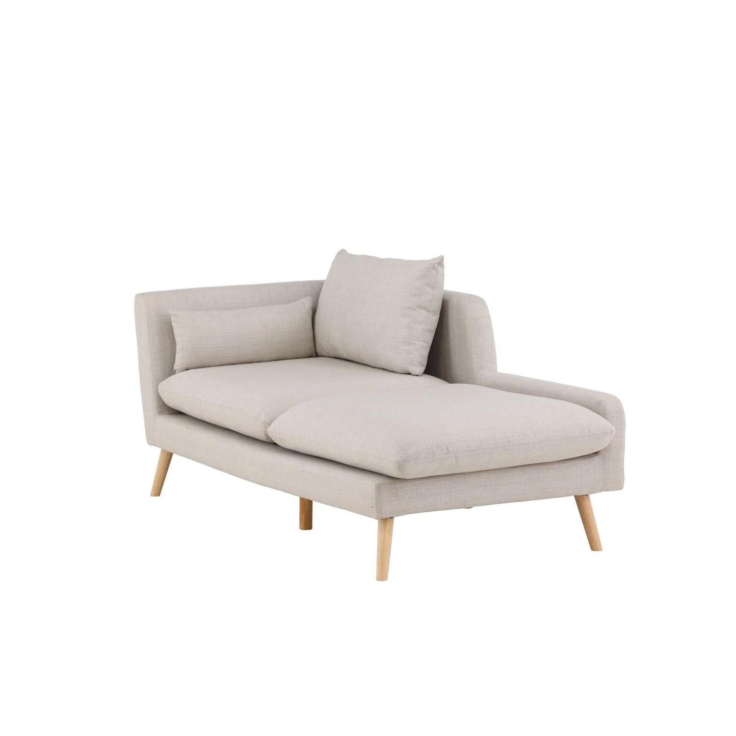 2-Sitzer Sofa Tacoma aus Leinen - Beige-2-Sitzer Sofa-Venture Home-le canapé