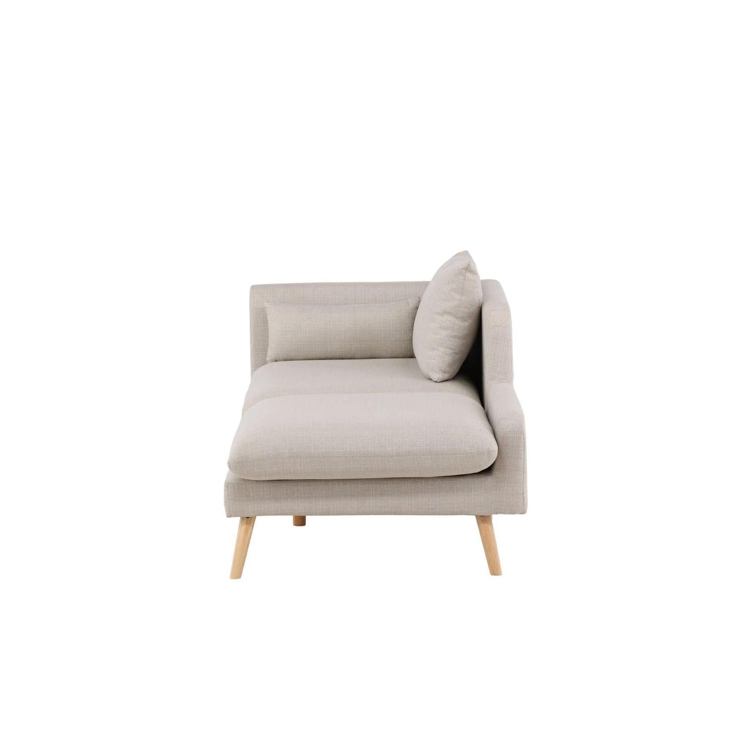 2-Sitzer Sofa Tacoma aus Leinen - Beige-2-Sitzer Sofa-Venture Home-le canapé