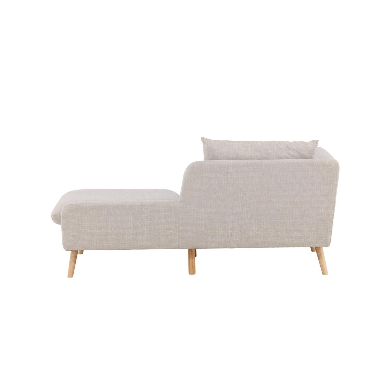 2-Sitzer Sofa Tacoma aus Leinen - Beige-2-Sitzer Sofa-Venture Home-le canapé