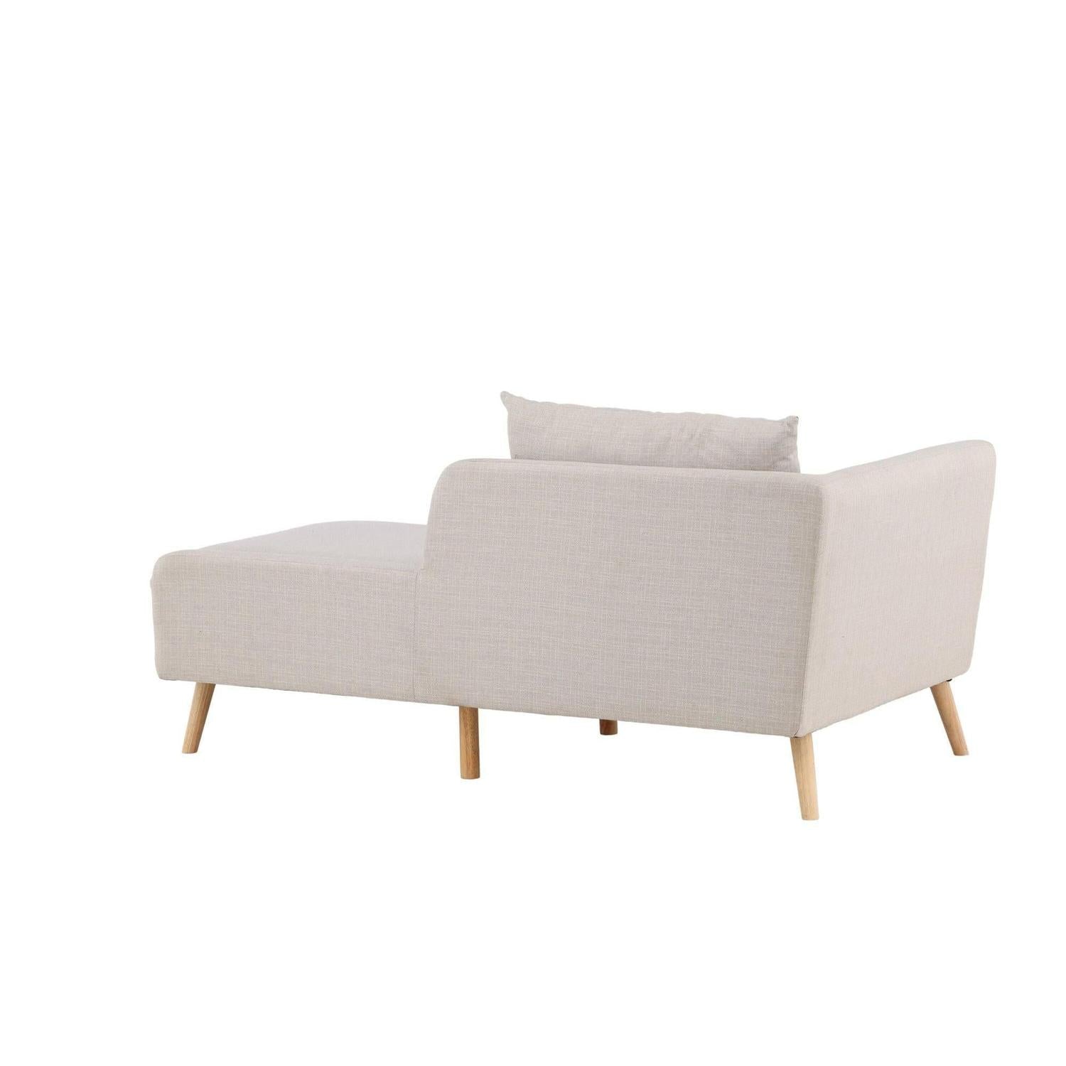 2-Sitzer Sofa Tacoma aus Leinen - Beige-2-Sitzer Sofa-Venture Home-le canapé