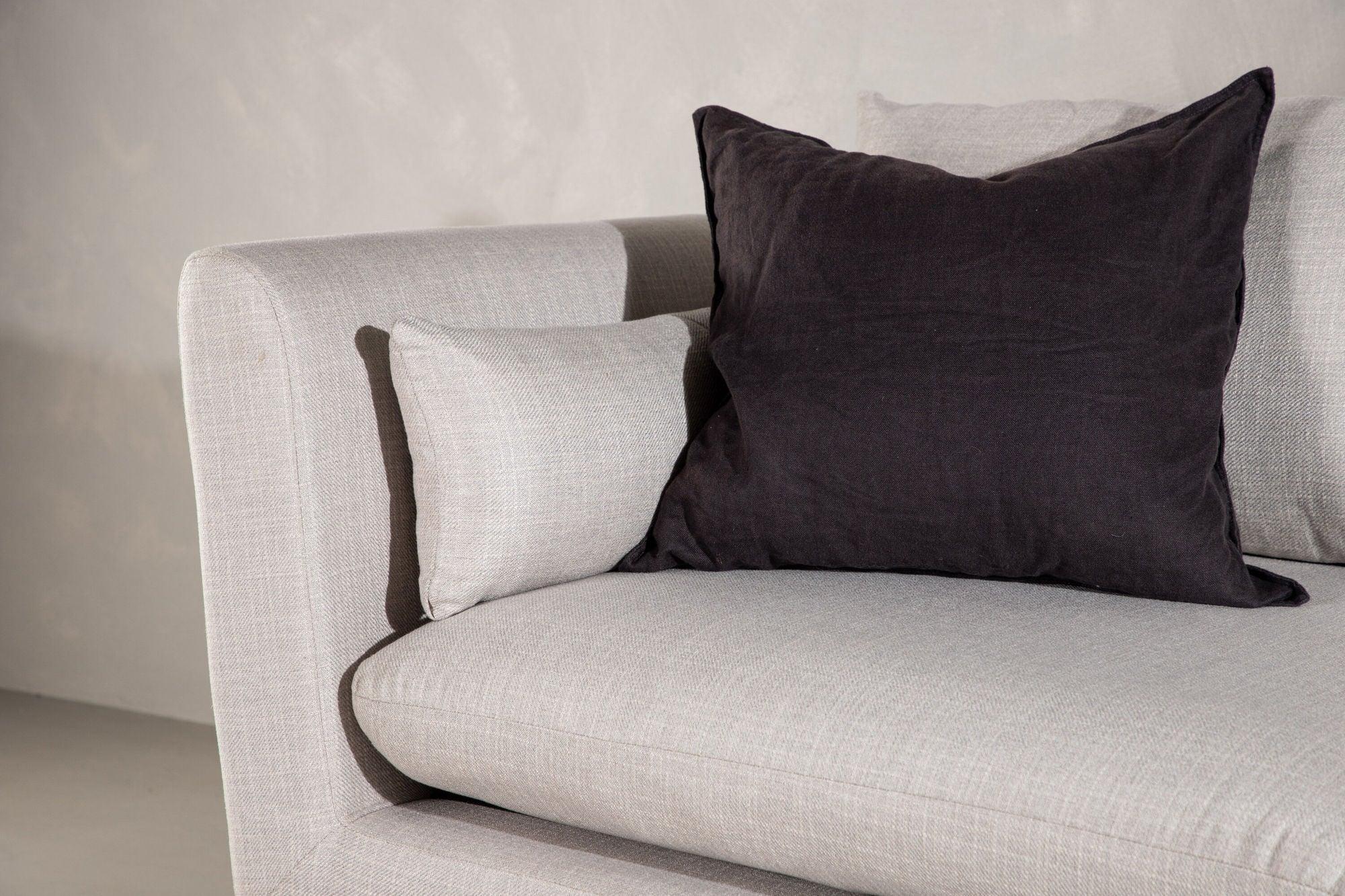 2-Sitzer Sofa Tacoma aus Leinen - Beige-2-Sitzer Sofa-Venture Home-le canapé