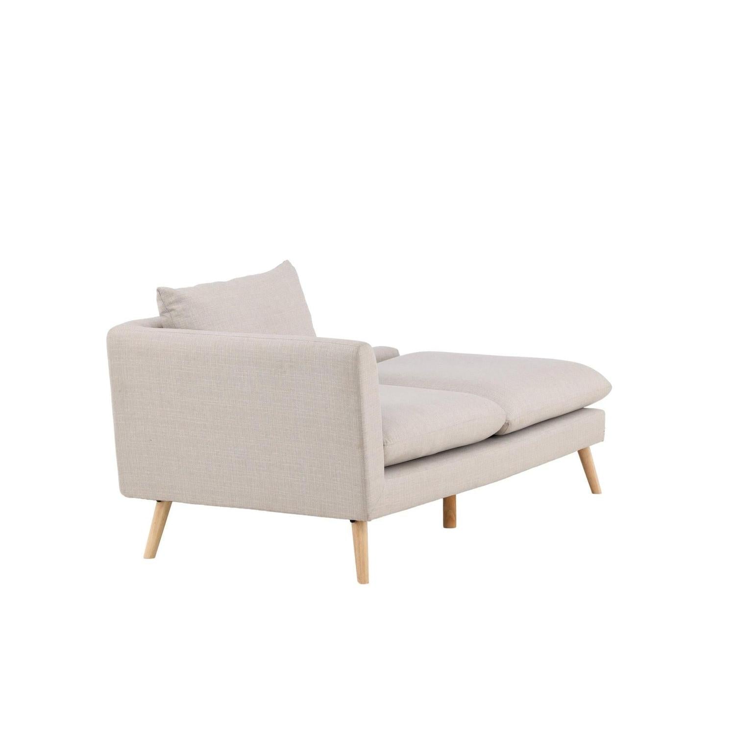2-Sitzer Sofa Tacoma aus Leinen - Beige-2-Sitzer Sofa-Venture Home-le canapé