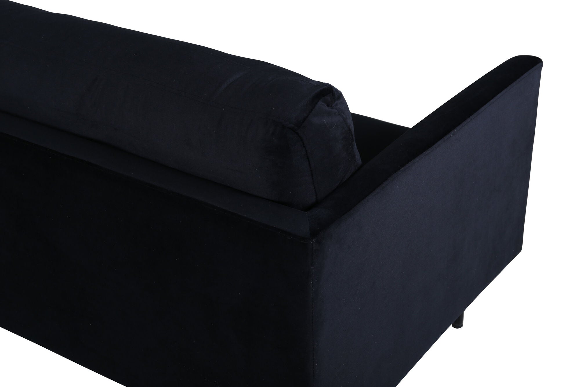 2-Sitzer Sofa Zoom aus Samt- Schwarz-2-Sitzer Sofas-Venture Home-le canapé