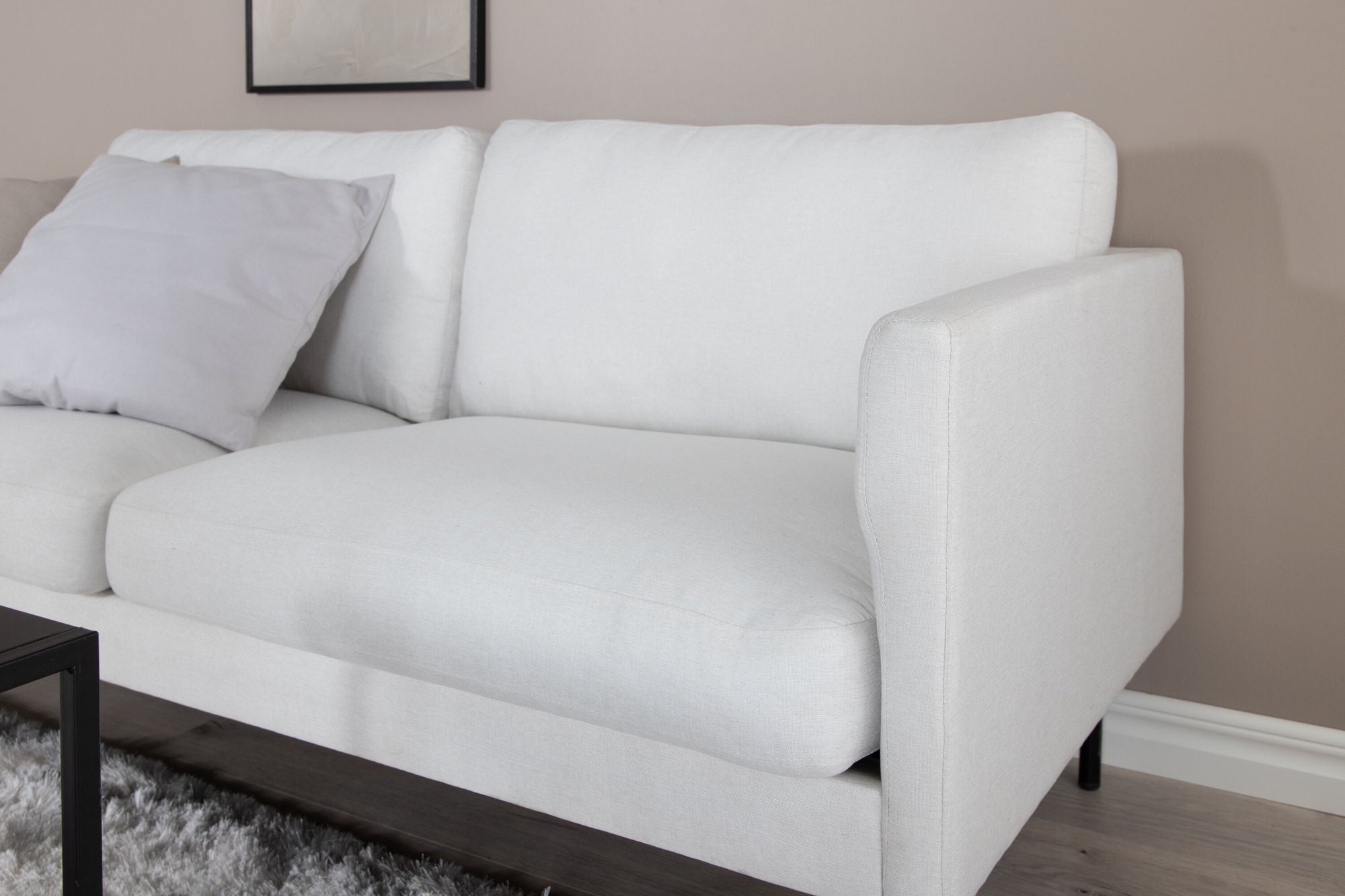 2-Sitzer Sofa Zoom aus Stoff - Beige-2-Sitzer Sofas-Venture Home-le canapé