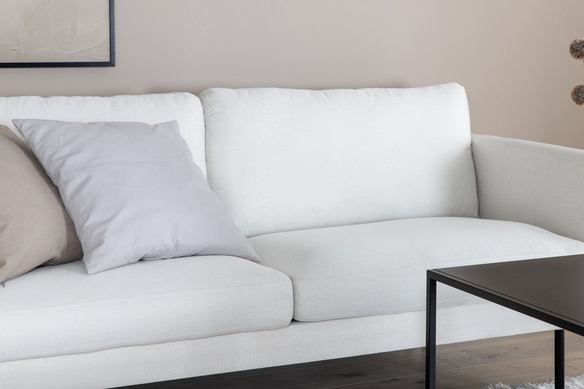 2-Sitzer Sofa Zoom aus Stoff - Beige-2-Sitzer Sofas-Venture Home-le canapé