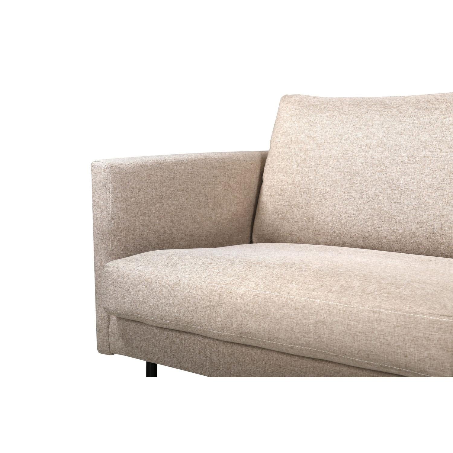 2-Sitzer Sofa Zoom aus Stoff - Braun-2-Sitzer Sofas-Venture Home-le canapé